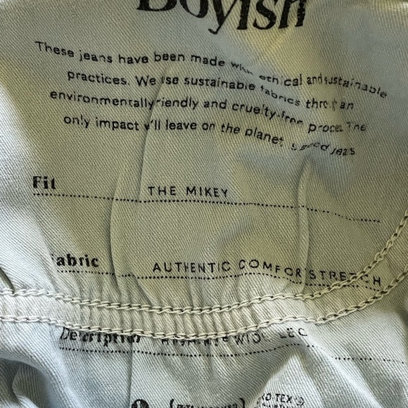 Boyish Blue Wide Leg Jeans High-Rise - Picture 10 of 11